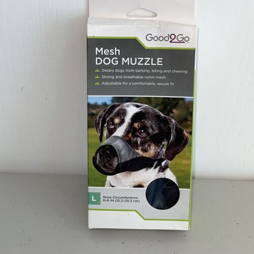Good2Go Mesh Dog Muzzle Large 6-8 in. Nose Circumference, New