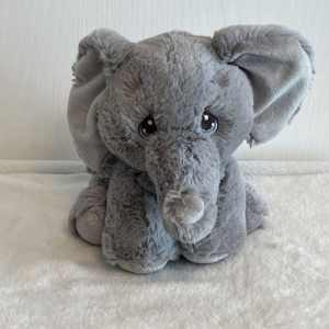 Aurora Precious Moments Gray Baby Elephant Plush Stuffed Animal Toy Soft Cute!