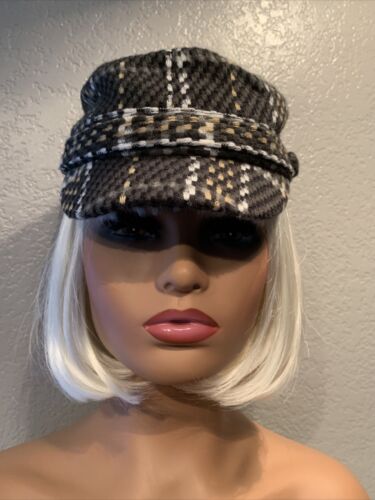 D&Y Multi Plaid Hat Newsboy Cap Adult/Teen 100% Acrylic David & Young OSFM - Image 5