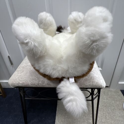 Vintage Natural Look Puppy Dog Plush St Bernard Tongue Sticking Out TL Toys 1996 - Image 8