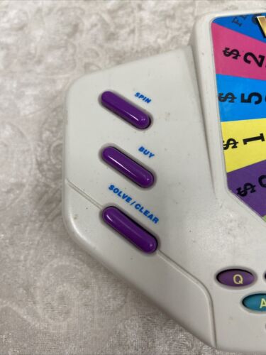 Tiger Wheel Of Fortune Vintage Electronic Handheld Game with Cartridge WORKING - Image 4