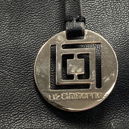 Liz Claiborne Two Tone Purse Shoulder Bag Black and Silver - Image 6