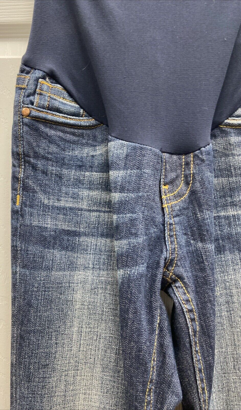 Vigoss Studio Maternity Pull on Denim Stretch Jeans Size 28x31 - Image 4