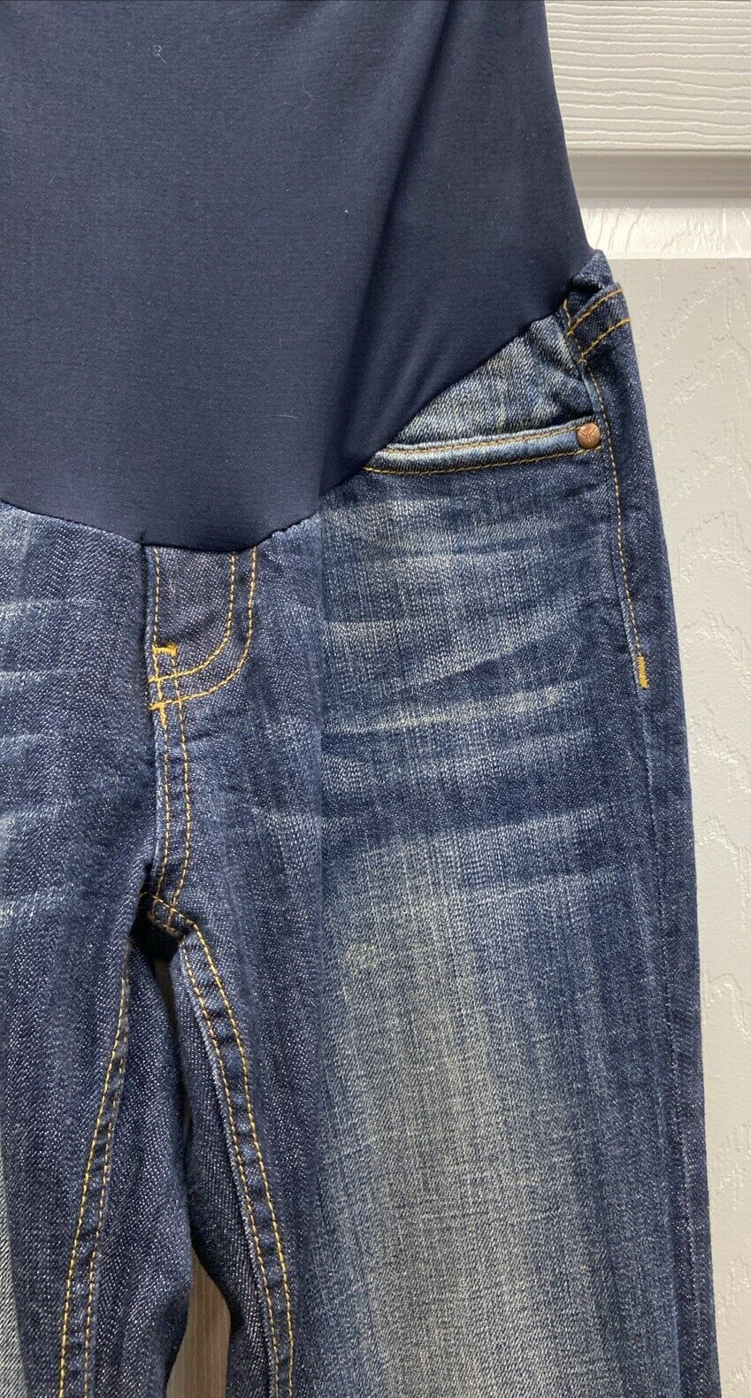 Vigoss Studio Maternity Pull on Denim Stretch Jeans Size 28x31 - Image 5
