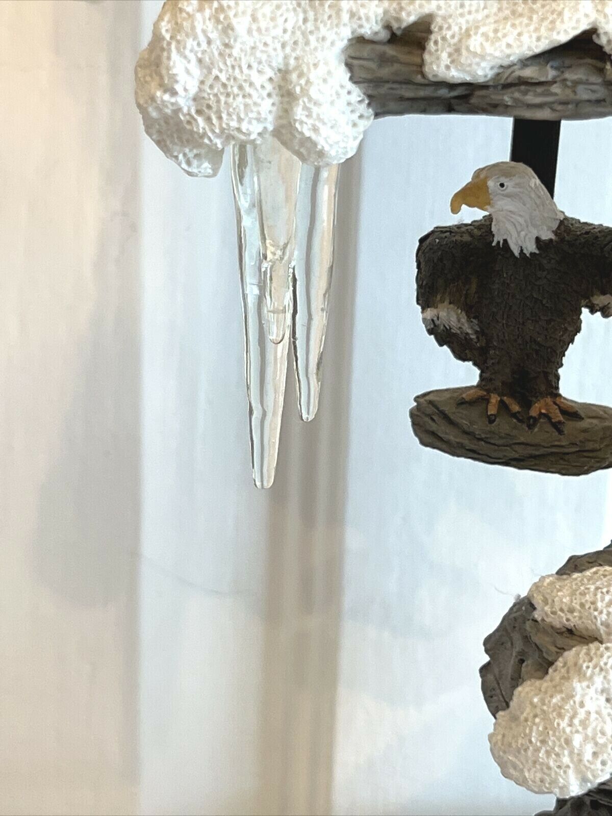 Family of Wolves on Rocks Statue Figurine Clock Native American Moving Eagles - Image 7