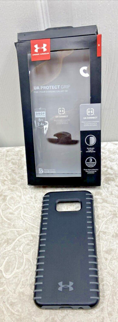 Under Armour UA Protect Grip Samsung Galaxy S8 Phone Case NEW Gray Main Image