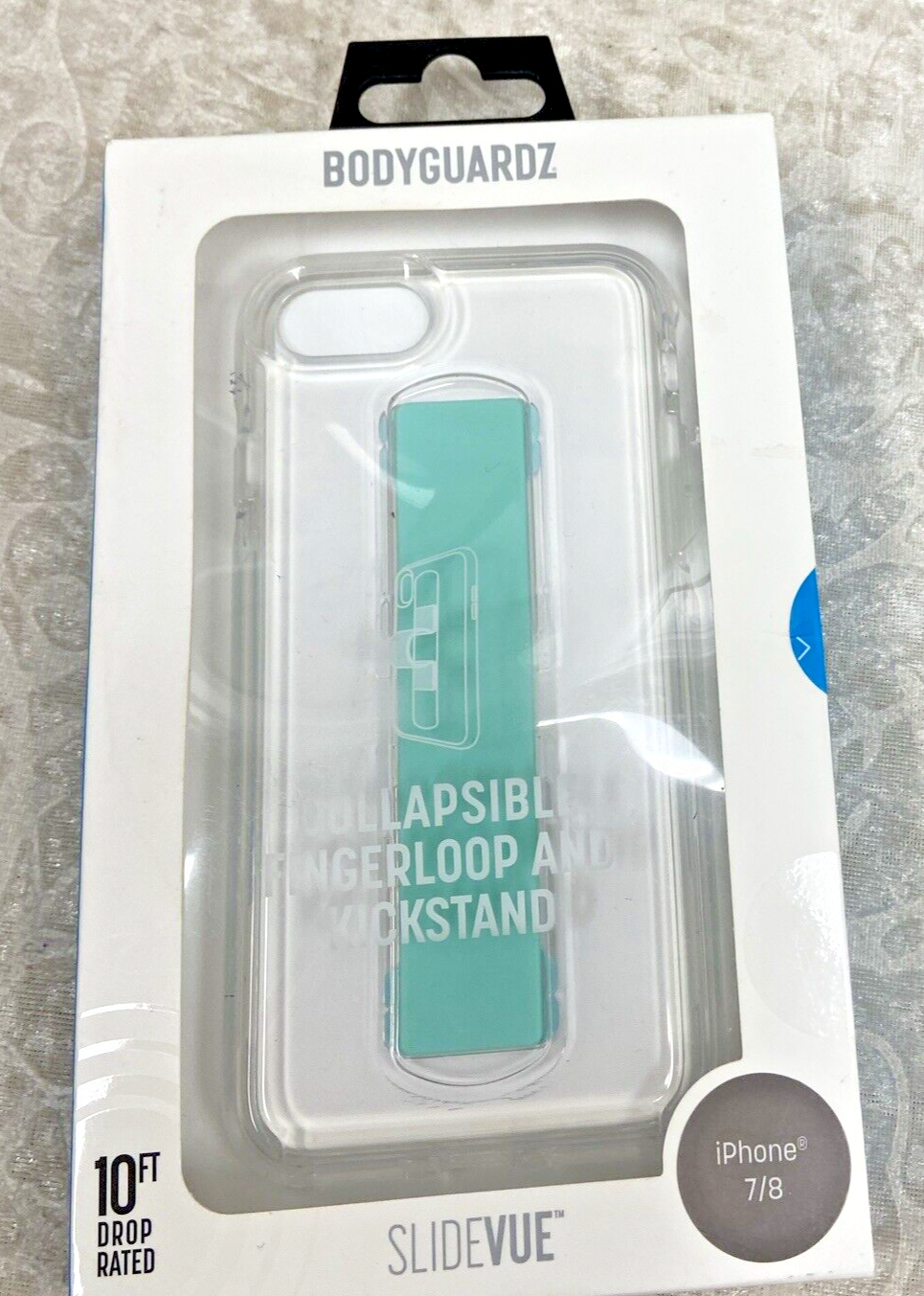 BodyGuardz SlideVue Case for Apple iPhone 7/8 Green Collapsible Fingerloop NWB - Image 2