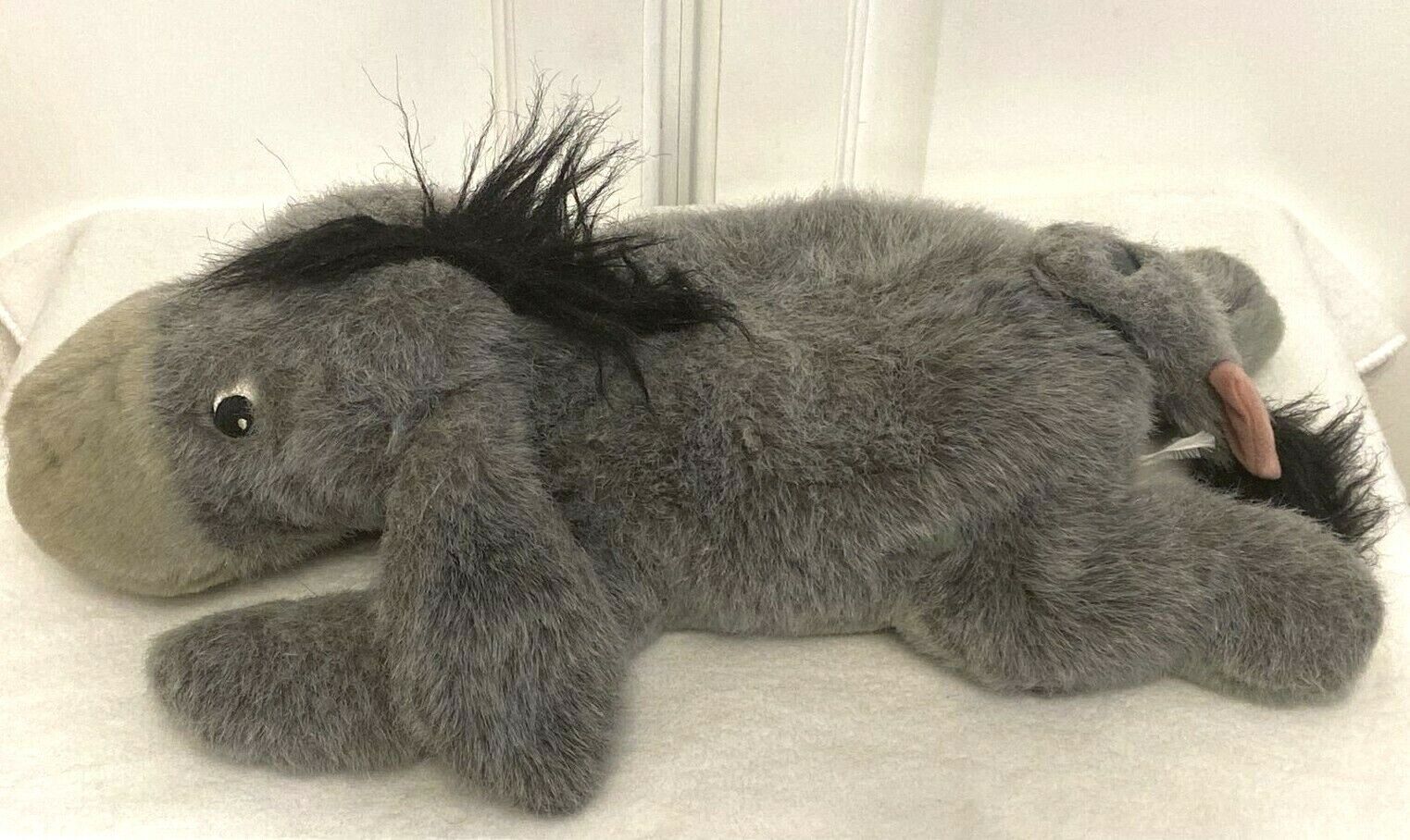 Vintage Walt Disney World Eeyore Plush Removable Tail Stuffed Beanie Eeyore 16" - Image 3