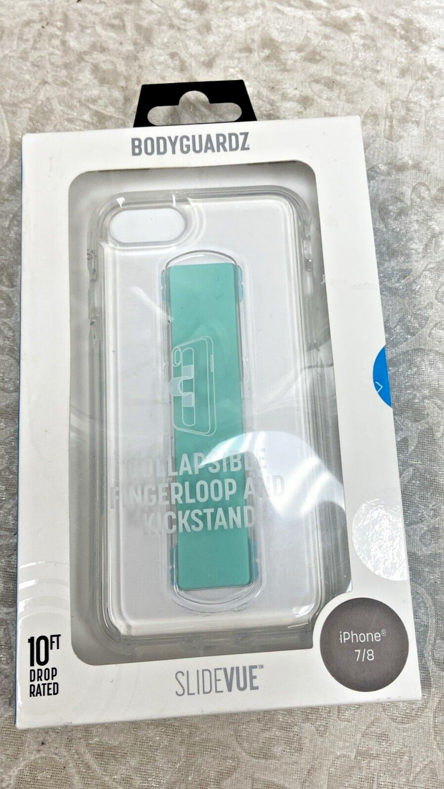 BodyGuardz SlideVue Case for Apple iPhone 7/8 Green Collapsible Fingerloop NWB - Image 3