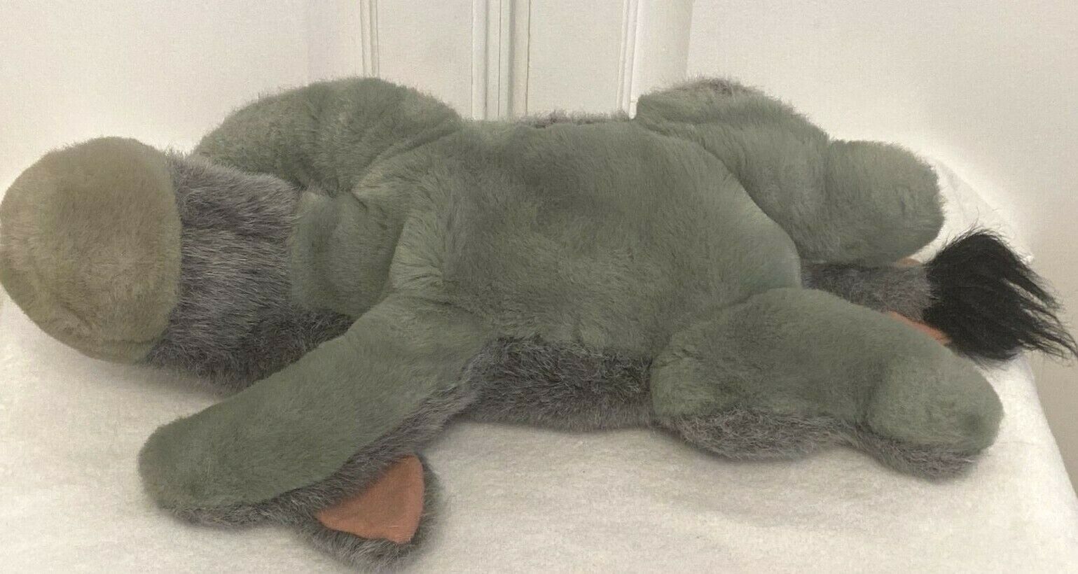 Vintage Walt Disney World Eeyore Plush Removable Tail Stuffed Beanie Eeyore 16" - Image 4