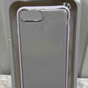 Heyday Phone Case for Apple iPhone 6,7,8 Plus (Silicone Lt.Pink/Clear)~ New!