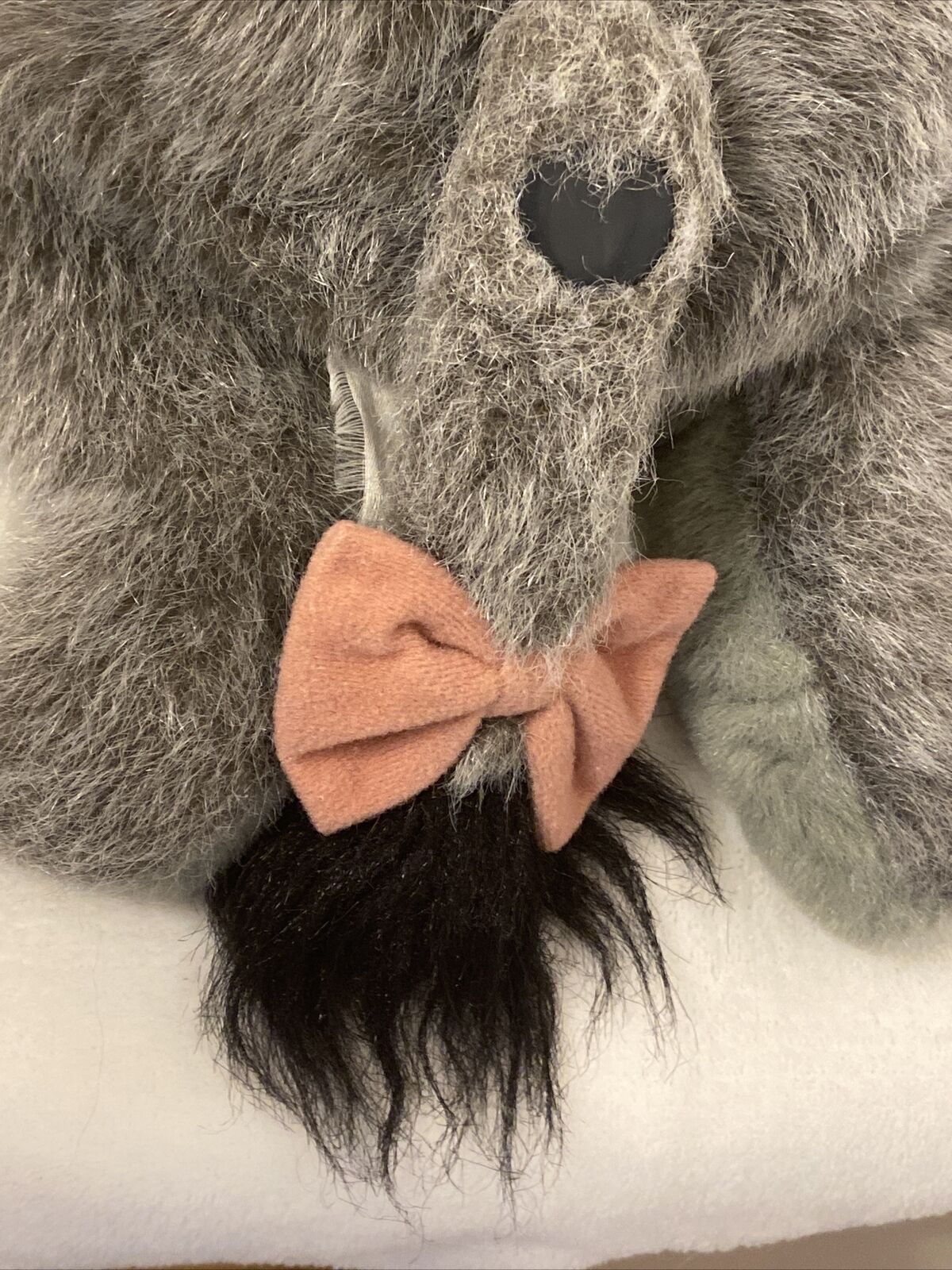 Vintage Walt Disney World Eeyore Plush Removable Tail Stuffed Beanie Eeyore 16" - Image 6
