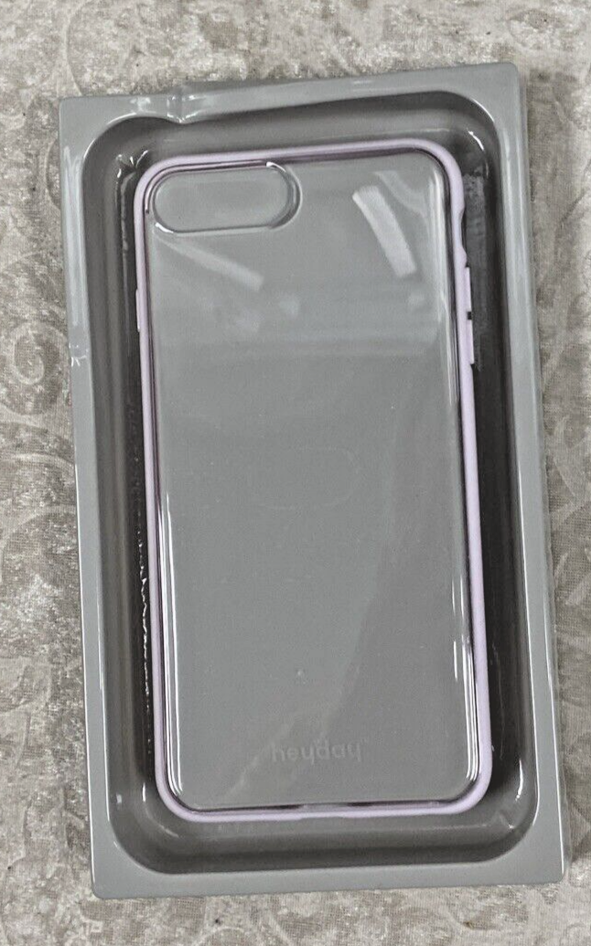 Heyday Phone Case for Apple iPhone 6,7,8 Plus (Silicone Lt.Pink/Clear)~ New! - Image 2