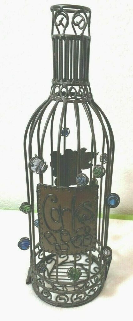 Wine Bottle Cork Cage--Elegant Display Cork Holder Perfect for Bar Lover Main Image