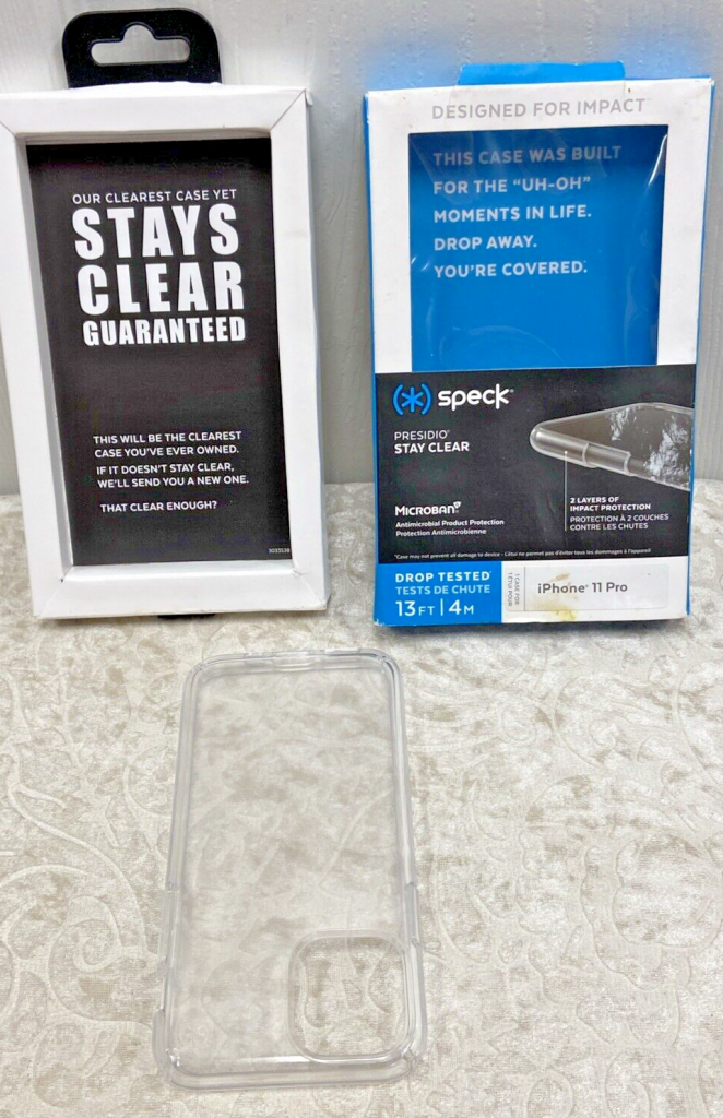 Speck Presidio Stay-Clear Case - iPhone 11 Pro 13Ft Drop Tested Main Image
