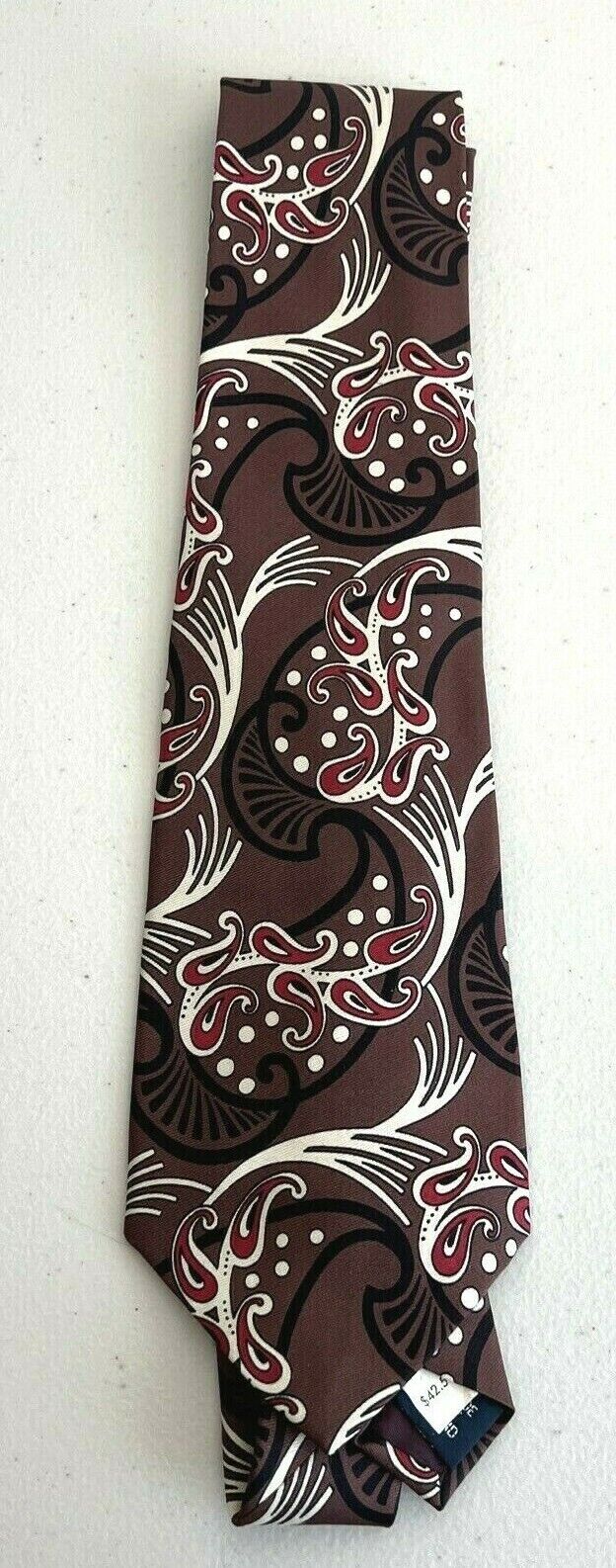 Polo by Ralph Lauren Brown Silk Men's Neck Tie W: 3 3/4" by L: 58 " made in USA