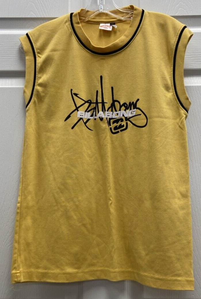 Vintage Lot of 2 Billabong Mens XL Yellow and Black Sleeveless Workout Tank Tops - Image 2