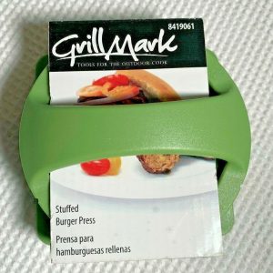 Grill Mark Plastic  Burger Press Green= Brand New