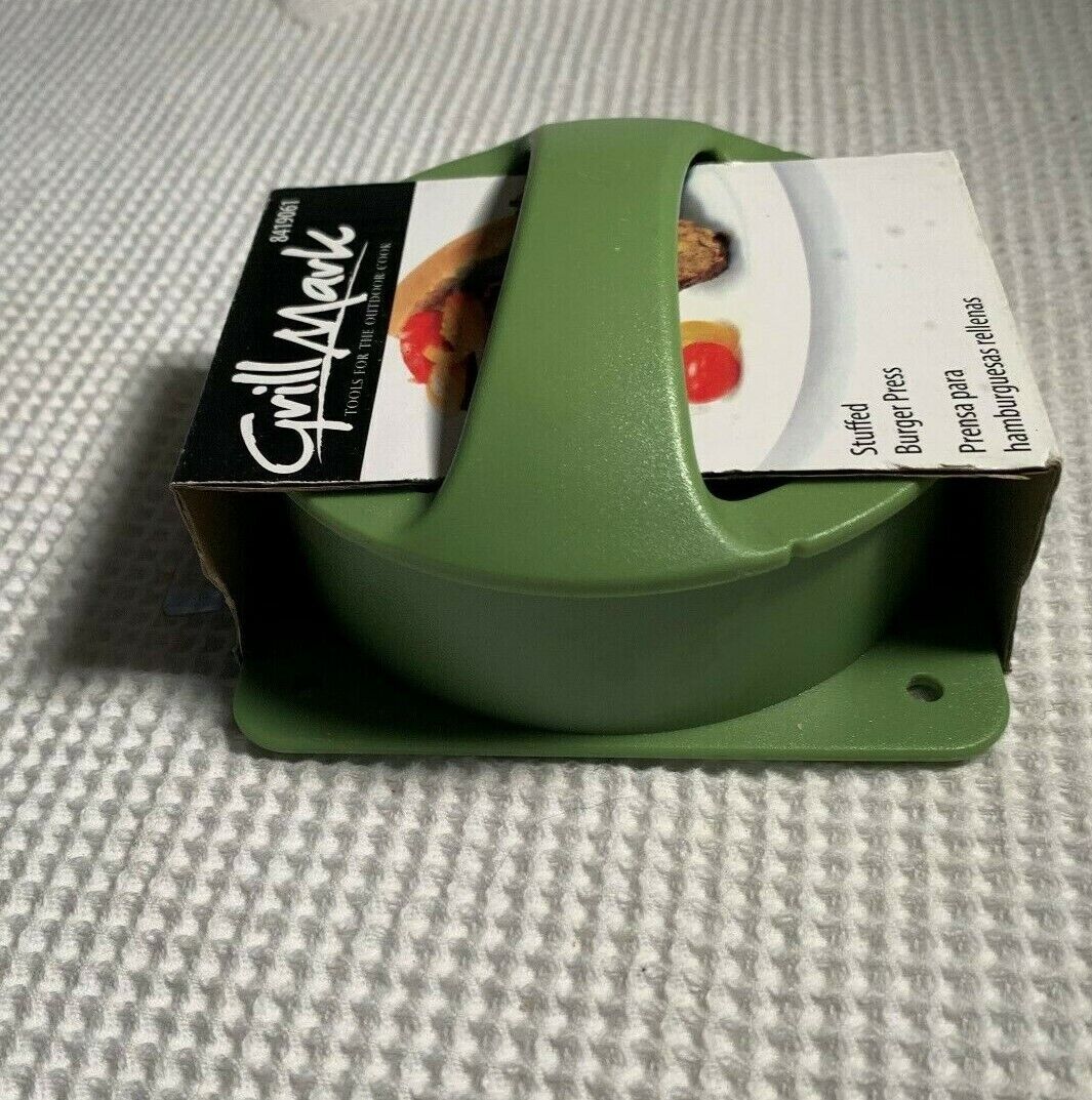 Grill Mark Plastic Burger Press Green= Brand New - Image 5