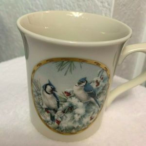 2 Lenox Natures Collage McClung Ltd Edition coffee mugs different designs 94&95