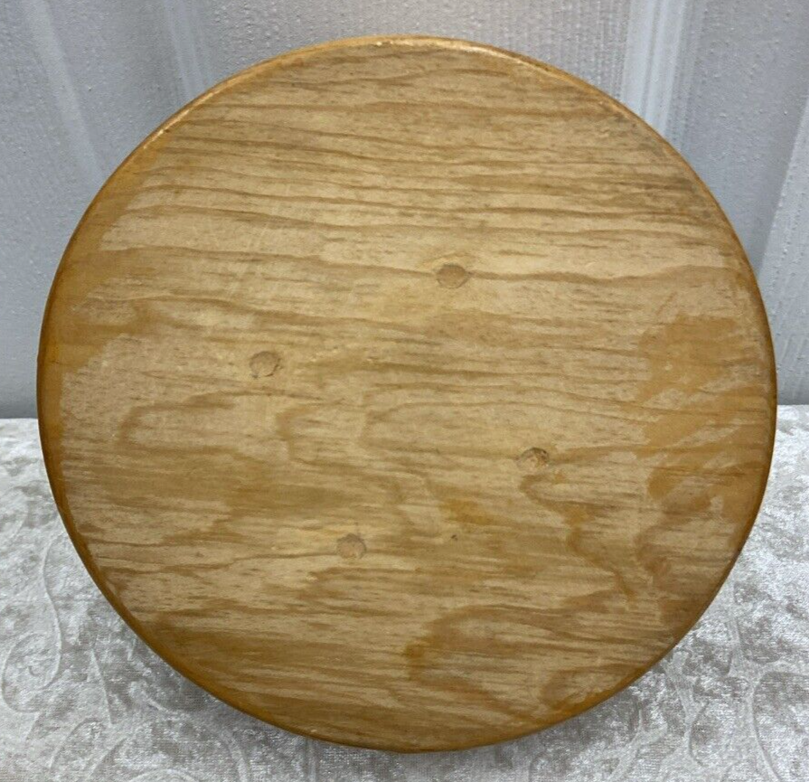 Vintage Small Solid Custom Handmade Striped Two Tone Wooden Bowl - Image 3