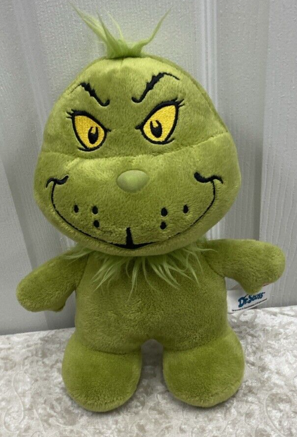 Aurora Dr. Suess Grinch Baby 9” Plush Toy How The Grinch Stole Christmas Movie - Image 2