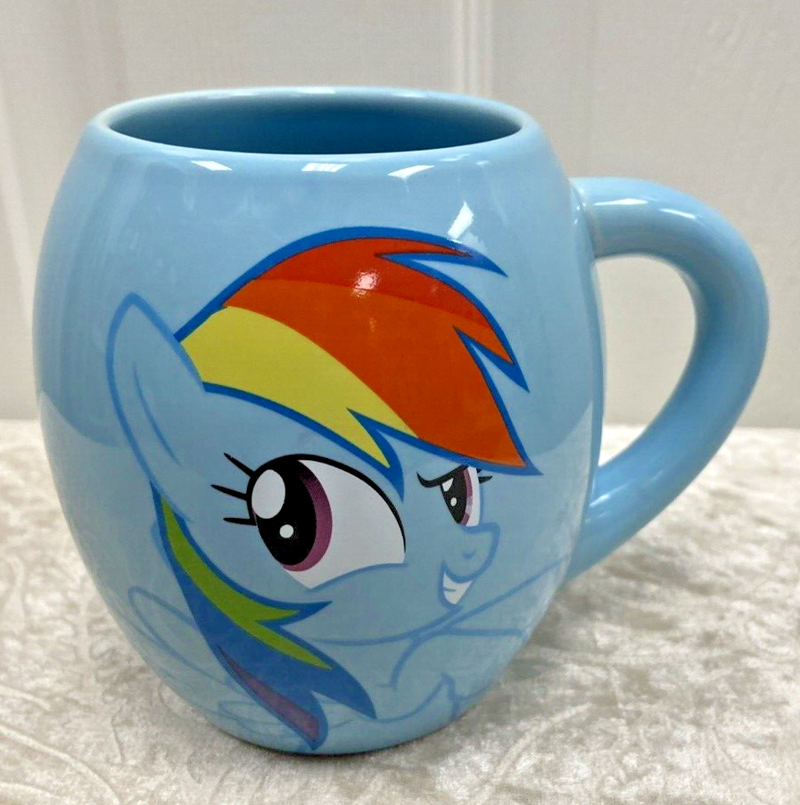 MY LITTLE PONY Coffee Mug RAINBOW DASH Large Blue Vandor 2014 Hasbro