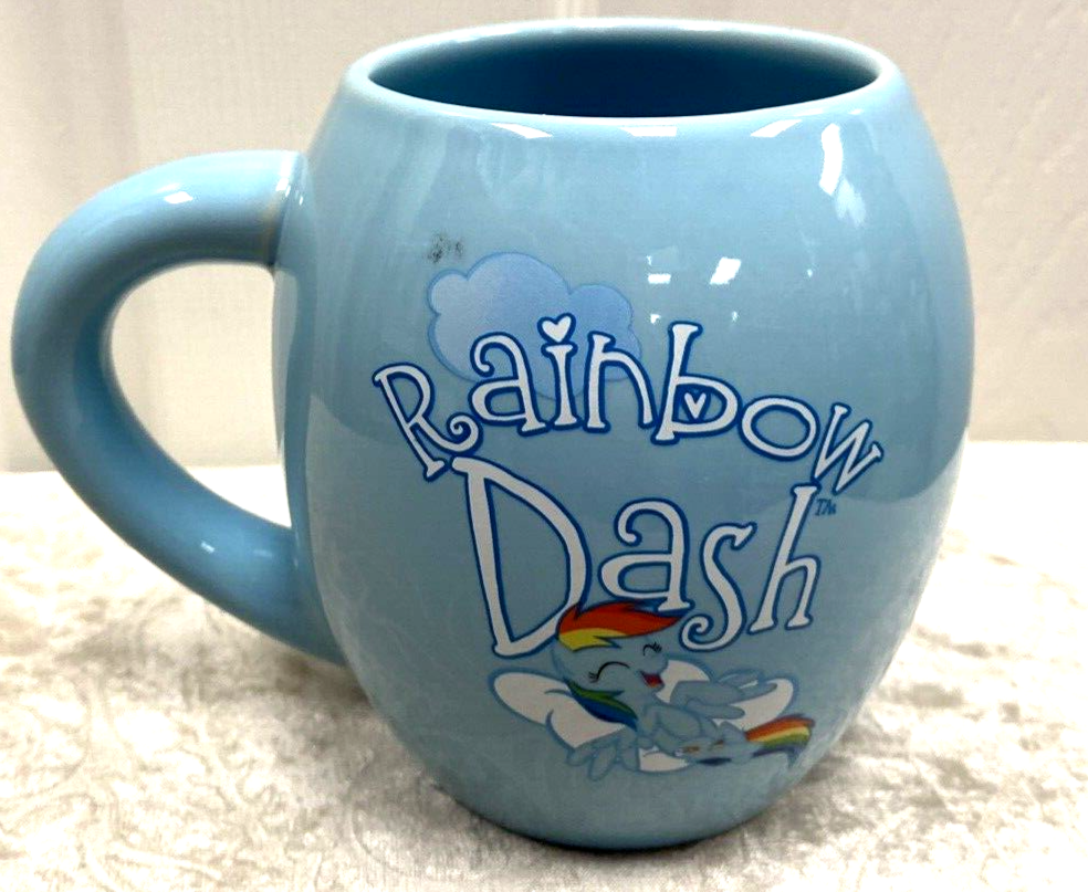 MY LITTLE PONY Coffee Mug RAINBOW DASH Large Blue Vandor 2014 Hasbro - Image 2