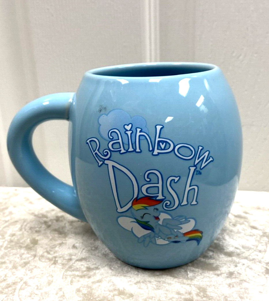 MY LITTLE PONY Coffee Mug RAINBOW DASH Large Blue Vandor 2014 Hasbro - Image 3