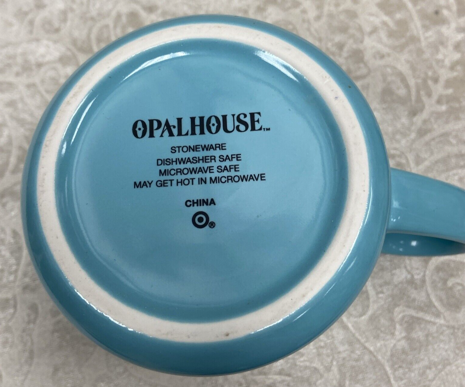 Opalhouse Kitty Calico Cat Heart Love Coffee Mug Turquoise Aqua 14oz - Image 5