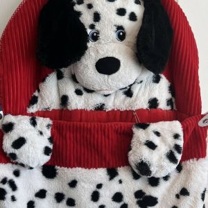 Hug Fun Slumber Bag Dalmatian Dog Plush Zip Up Sleeping Sleep Super Sweet!!!