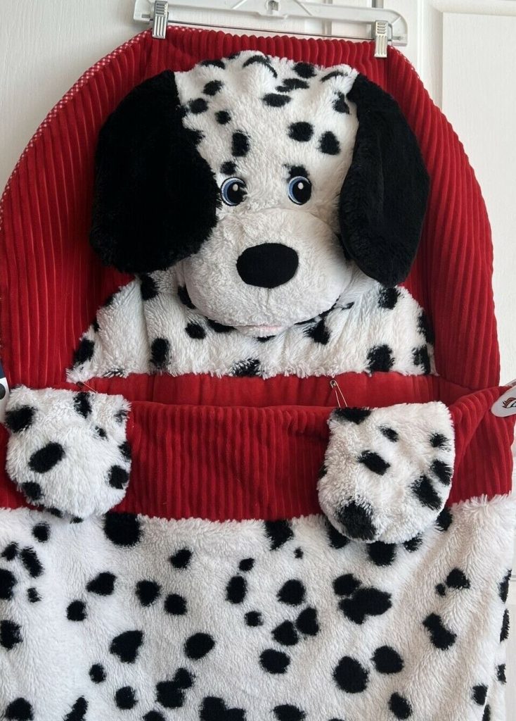 Hug Fun Slumber Bag Dalmatian Dog Plush Zip Up Sleeping Sleep Super Sweet!!! Main Image