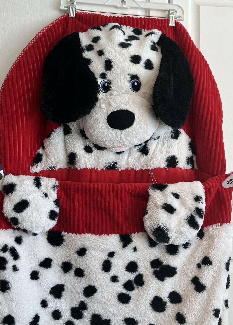 Hug Fun Slumber Bag Dalmatian Dog Plush Zip Up Sleeping Sleep Super Sweet!!!