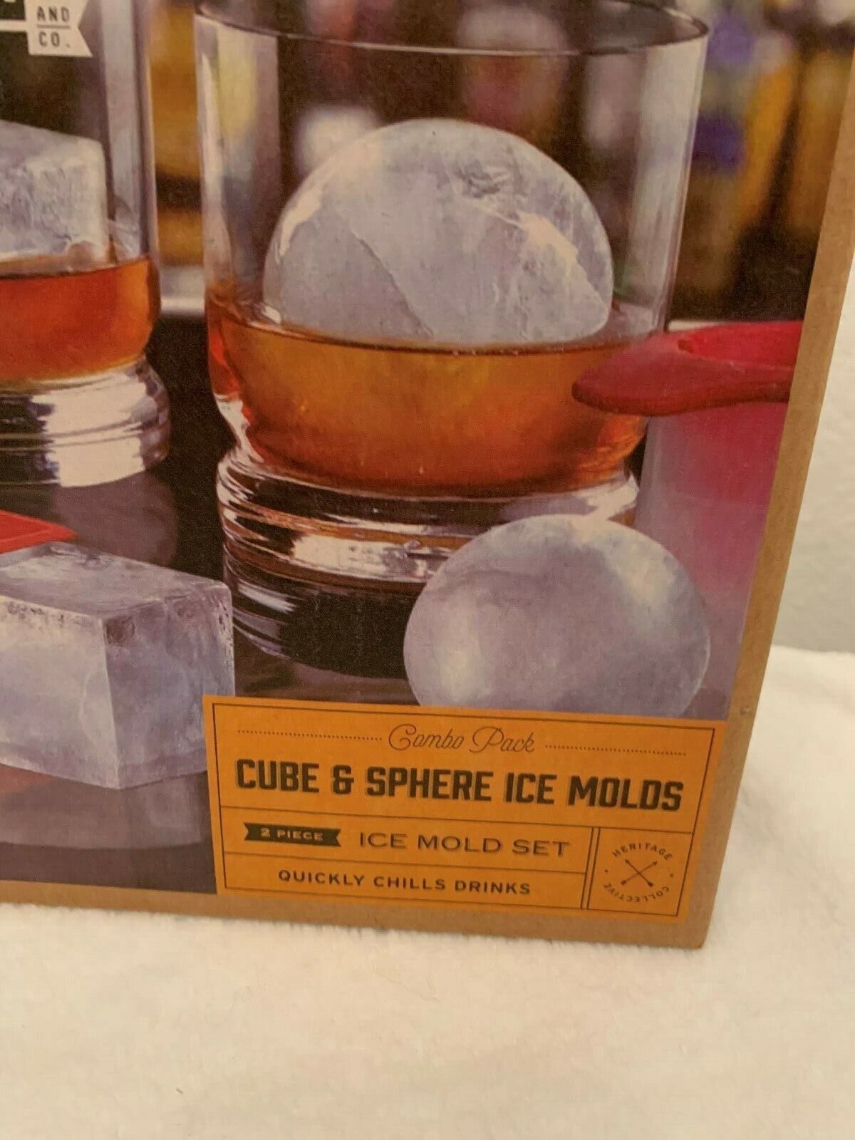 Refinery and Co. Combo Pack Cube & Sphere Ice Molds Quickly Chills Drinks NEW - Image 4