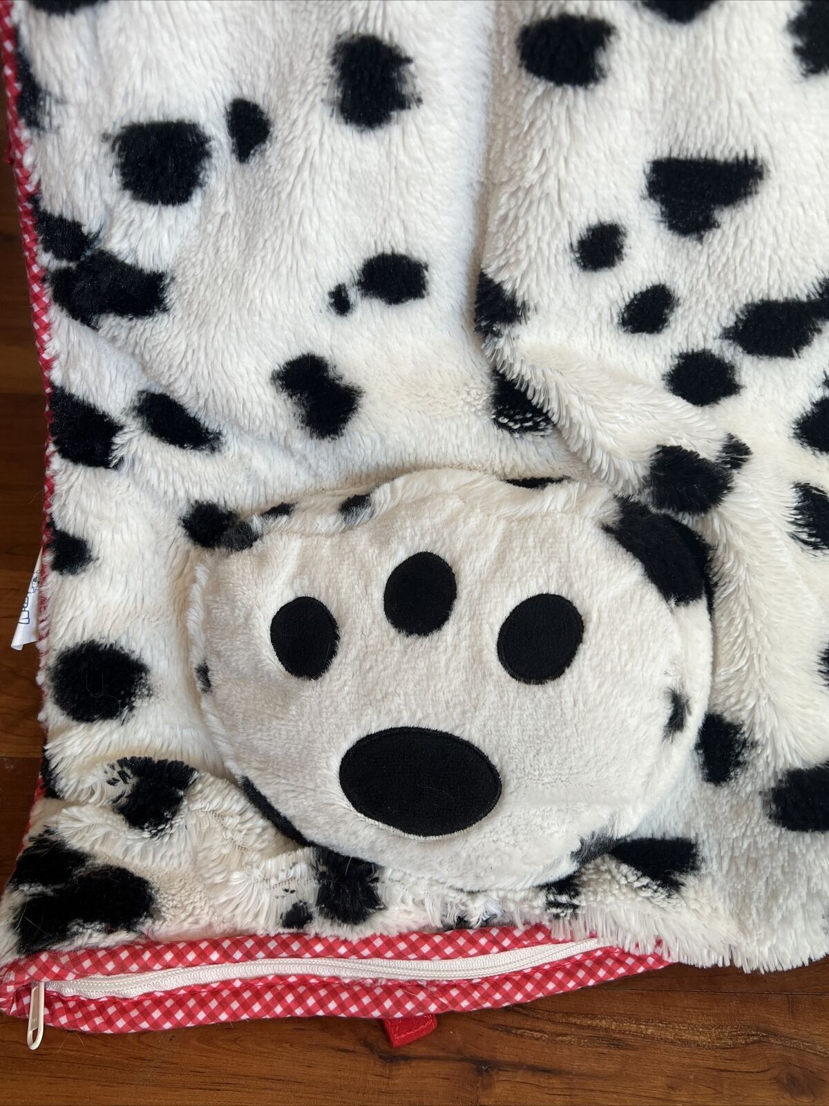 Hug Fun Slumber Bag Dalmatian Dog Plush Zip Up Sleeping Sleep Super Sweet!!! - Image 9