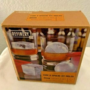 Refinery and Co. Combo Pack Cube & Sphere Ice Molds Quickly Chills Drinks NEW