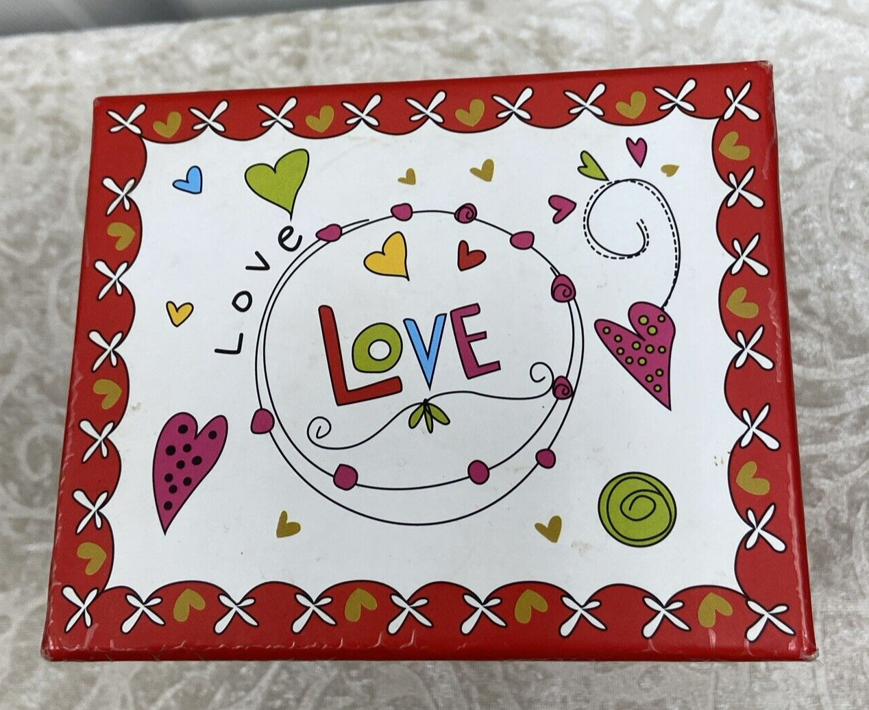 Porcelain Colorful Love with Hearts Mug in Matching Gift Box - Image 3
