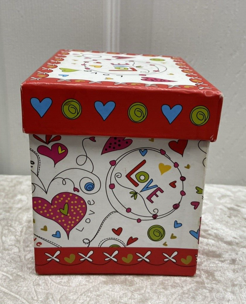 Porcelain Colorful Love with Hearts Mug in Matching Gift Box - Image 9