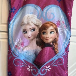 Frozen Anna & Elsa Backpack Sleeping Bag Purple & Blue Elsa & Anna In Heart