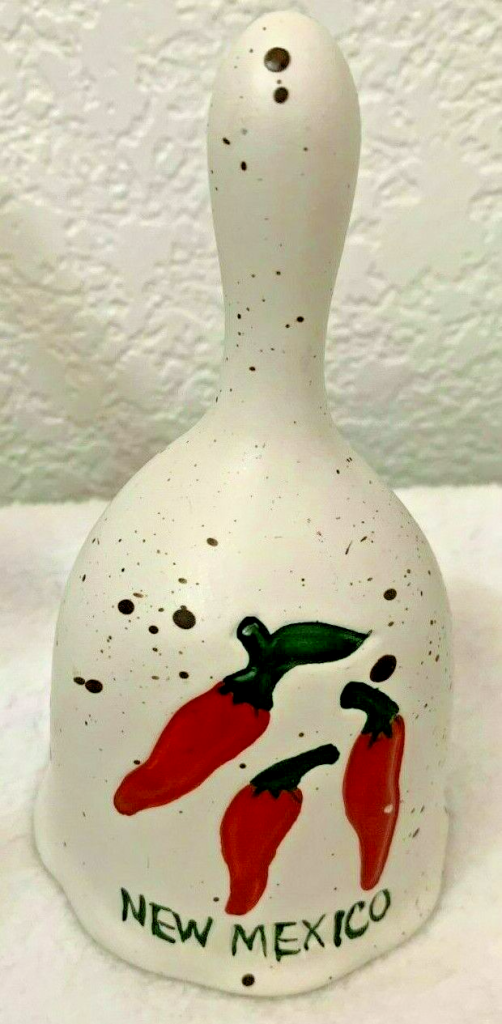 Brand New Dinner Bell ~ Ceramic New Mexico Chili Pepper Main Image