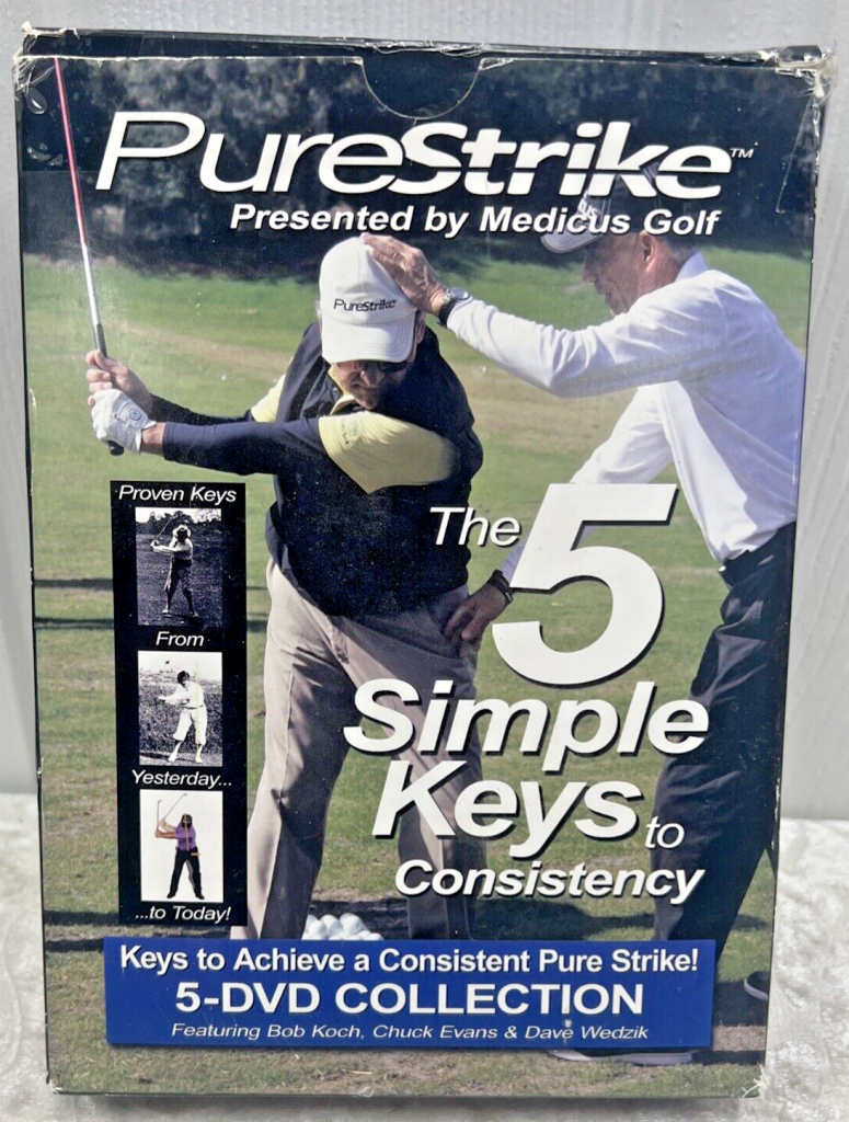 PureStrike The 5 Simple Keys to Consistency by Medicus Golf Training DVD Box Set Main Image