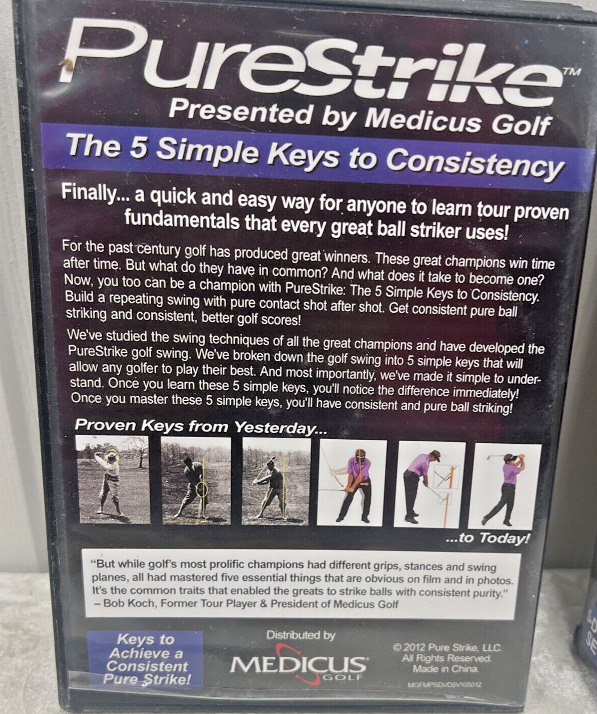 PureStrike The 5 Simple Keys to Consistency by Medicus Golf Training DVD Box Set - Image 7