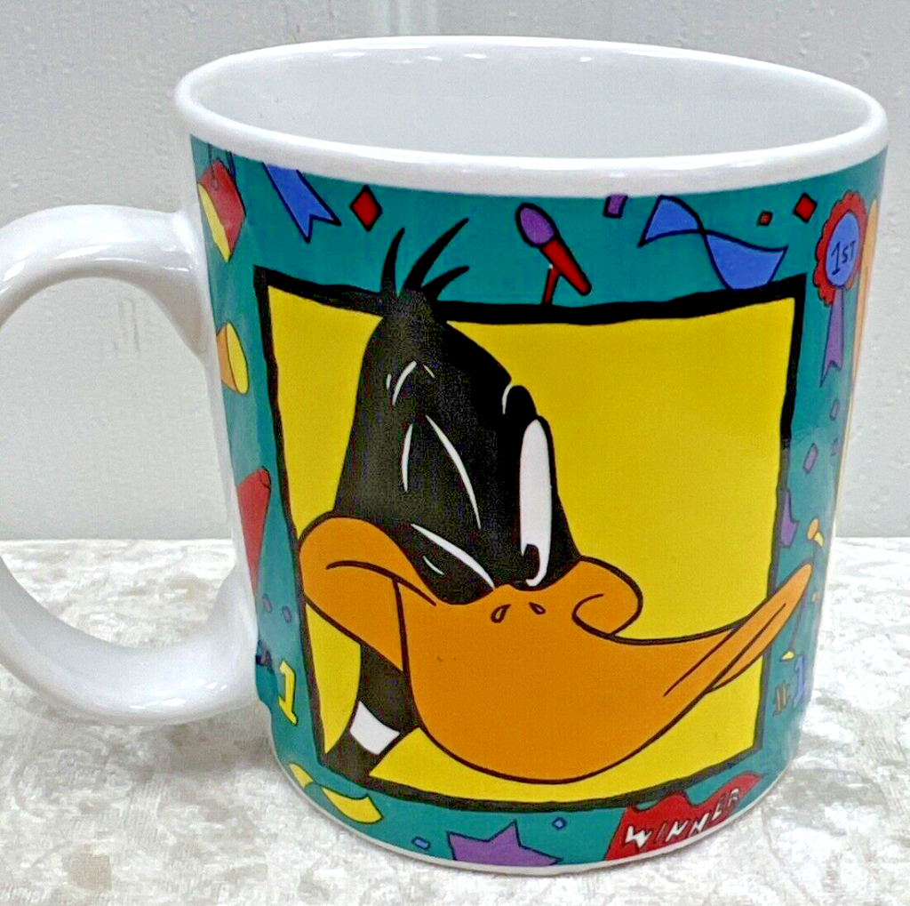 Vintage DAFFY DUCK  Mug  Looney Tunes Warner Bros 1994 Sakura Winner #1 1st Main Image