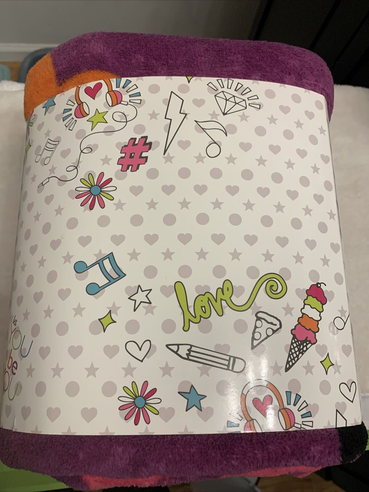 Franco Manufacturing Little Miss Matched 62" X 90" Plush Blanket "YOU BE YOU" - Image 4
