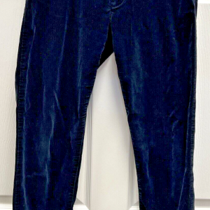 Vintage BANANA REPUBLIC Fine Corduroy Skinny Pants Navy Blue Size 27X27.5