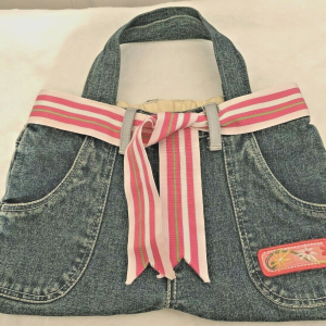 GIRLS DENIM HANDMADE JEAN Handbag, purse