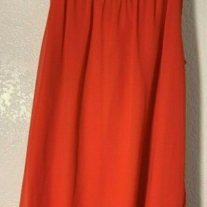 KIVENIT HIGH FASHION SUMMER DRESS ORANGE WITH LACE BACK (LINED) SIZE XXL