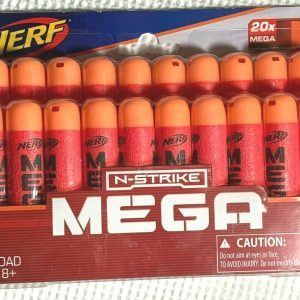 New & Sealed! Nerf N-Strike Gun Mega Dart Refill Playset (20-Pack) B0085 - NIB!