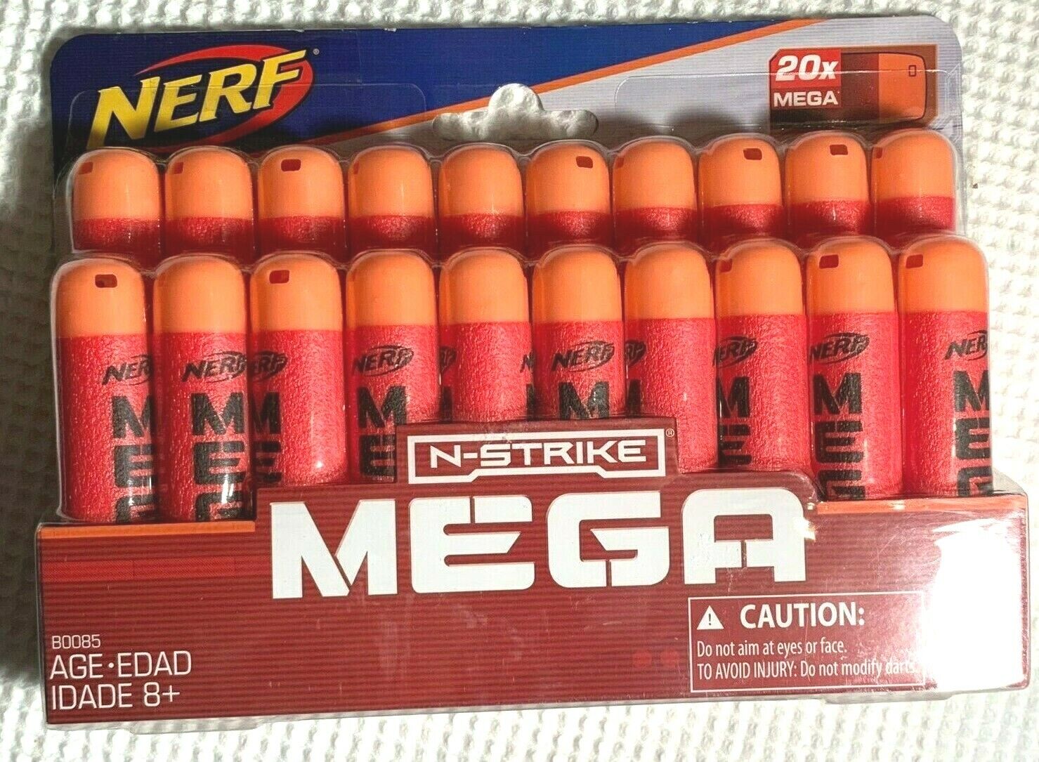 New & Sealed! Nerf N-Strike Gun Mega Dart Refill Playset (20-Pack) B0085 - NIB!