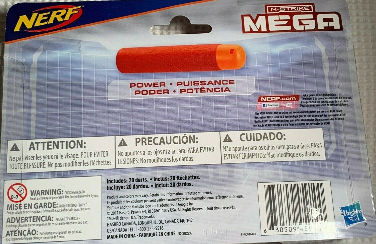 New & Sealed! Nerf N-Strike Gun Mega Dart Refill Playset (20-Pack) B0085 - NIB! - Image 3